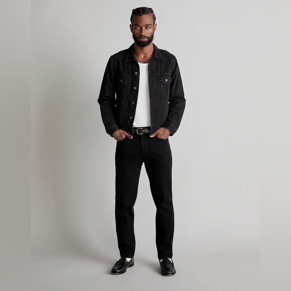 Madewell Athletic Slim Jeans: COOLMAX® Denim Edition in Bainhart Wash - Picture 1 of 12